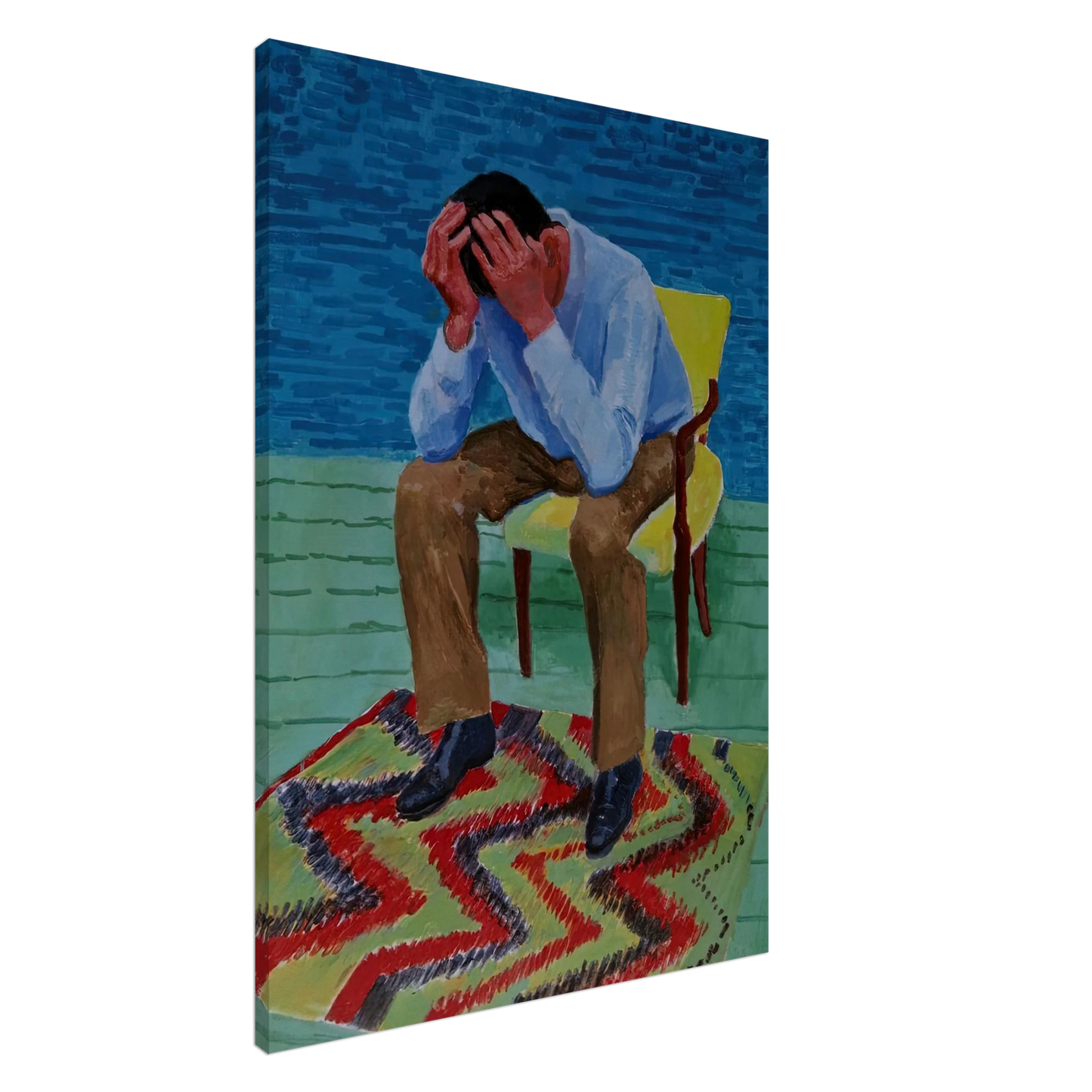 David Hockney - David Hockney Canvas - 20x30 cm / 8x12 inches-canvas