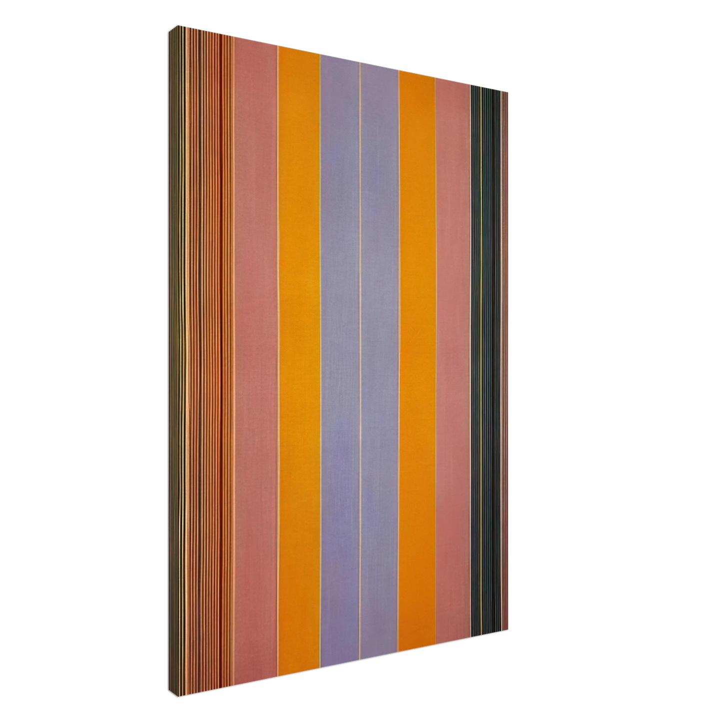 Gene Davis - Blue Broad Jump - 1960 Canvas - 20x30 cm / 8x12 inches-canvas