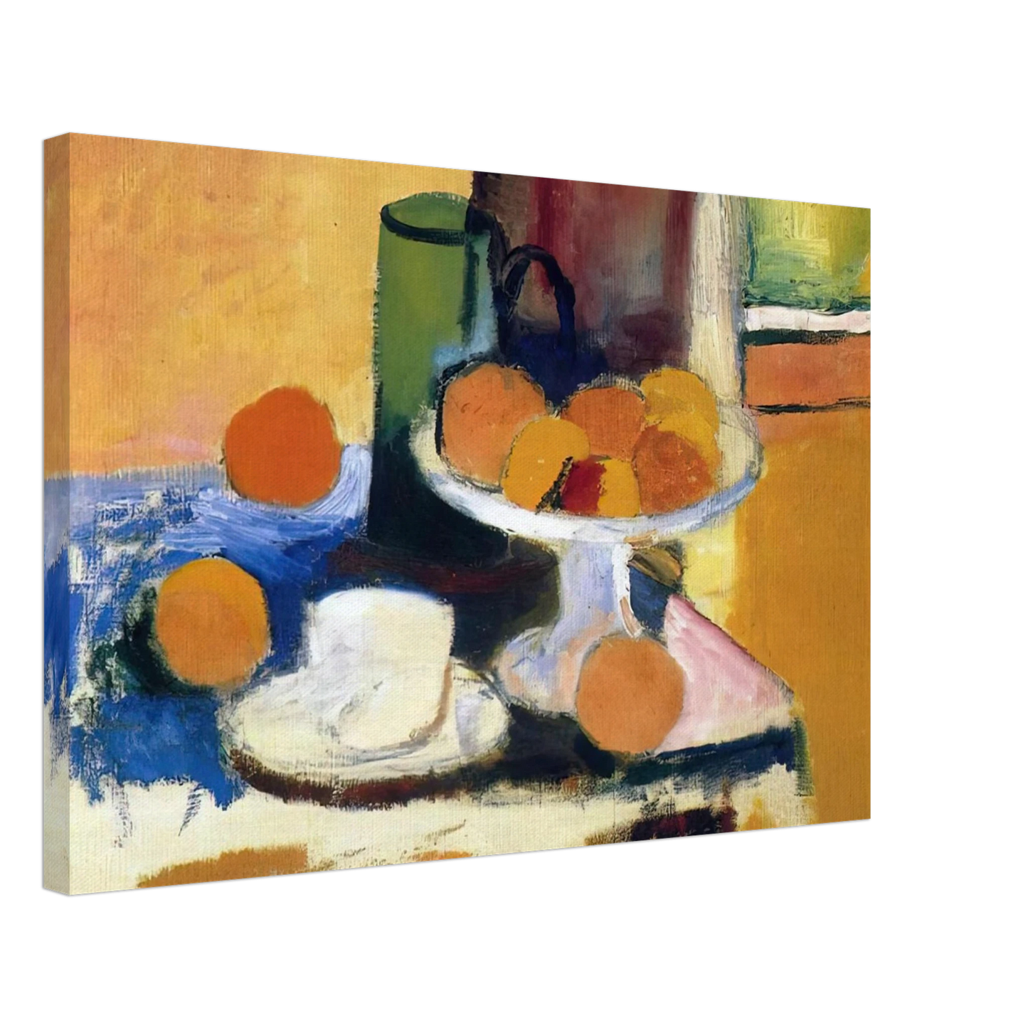 Henri Matisse - STILL LIFE WITH ORANGES II 1899 Canvas - 70x100 cm / 28x40 inches-canvas