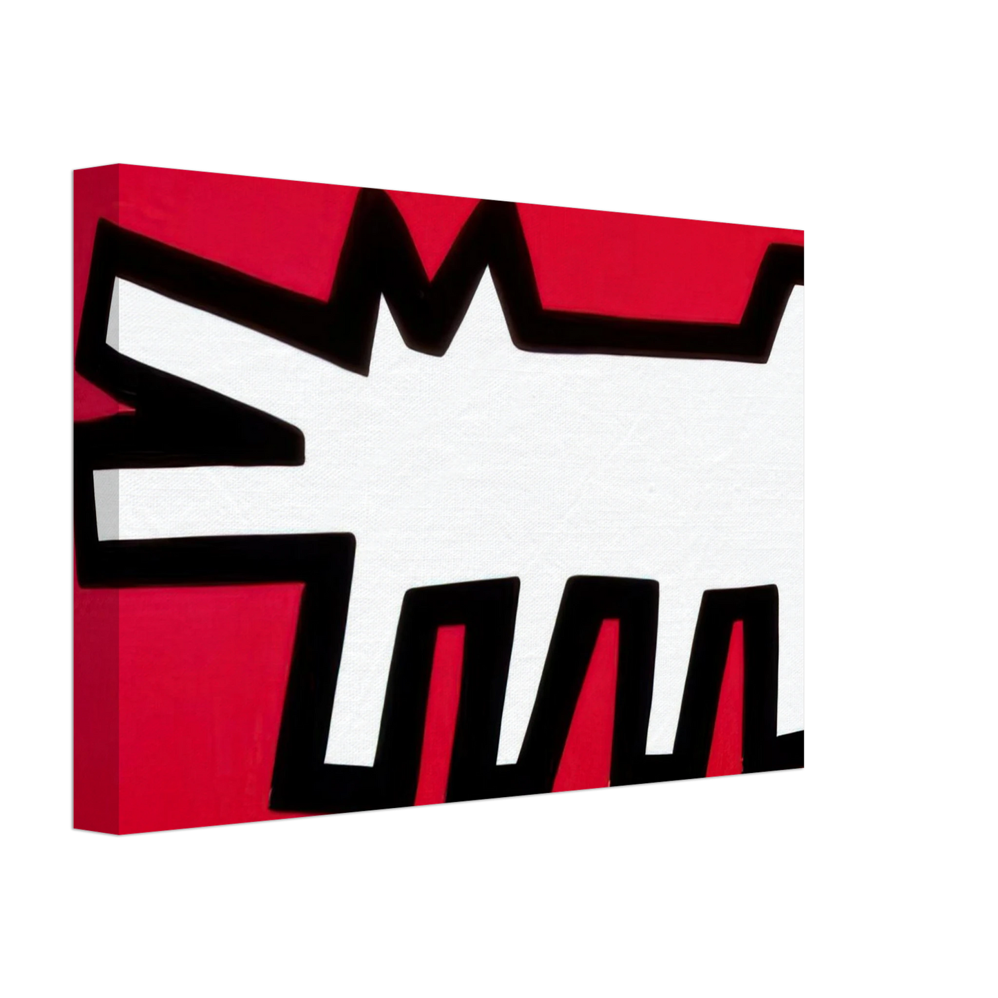 Keith Haring - BARKING DOG 1990 Canvas - 70x100 cm / 28x40 inches-canvas