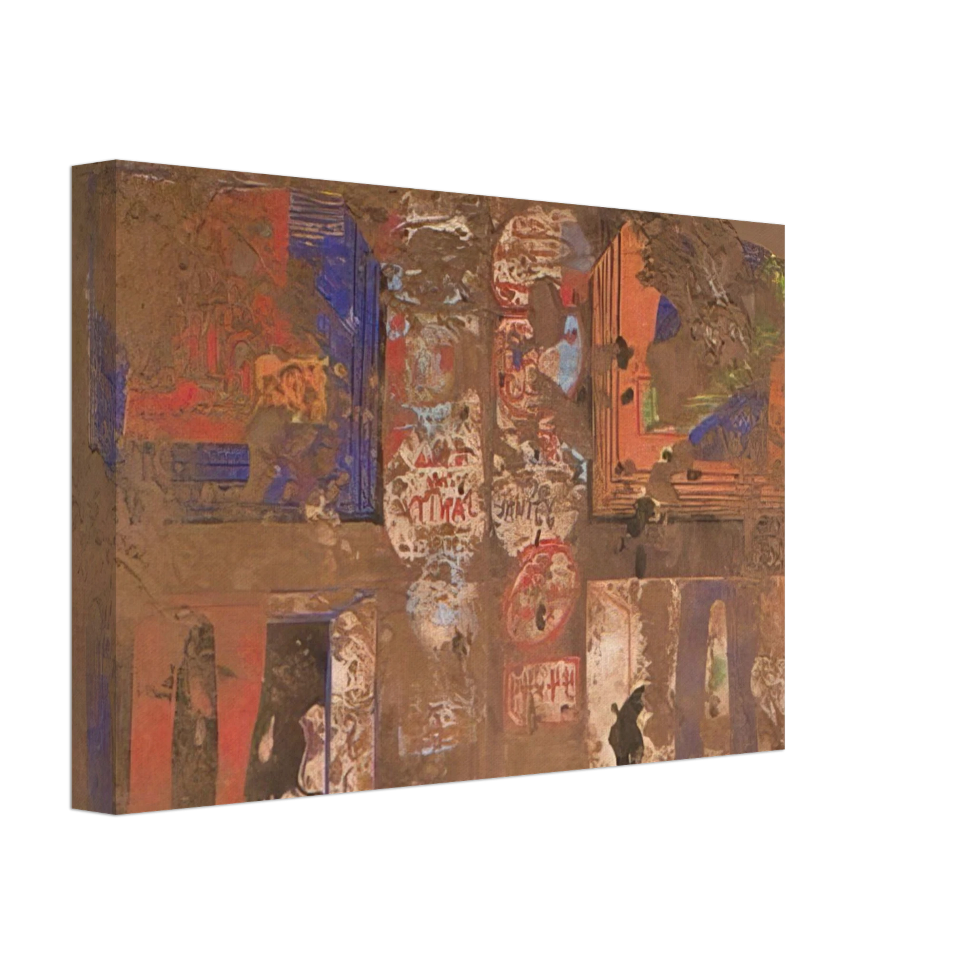 Dieter Roth - Graphic with Cocoa - 1968 Canvas - 70x100 cm / 28x40 inches-canvas