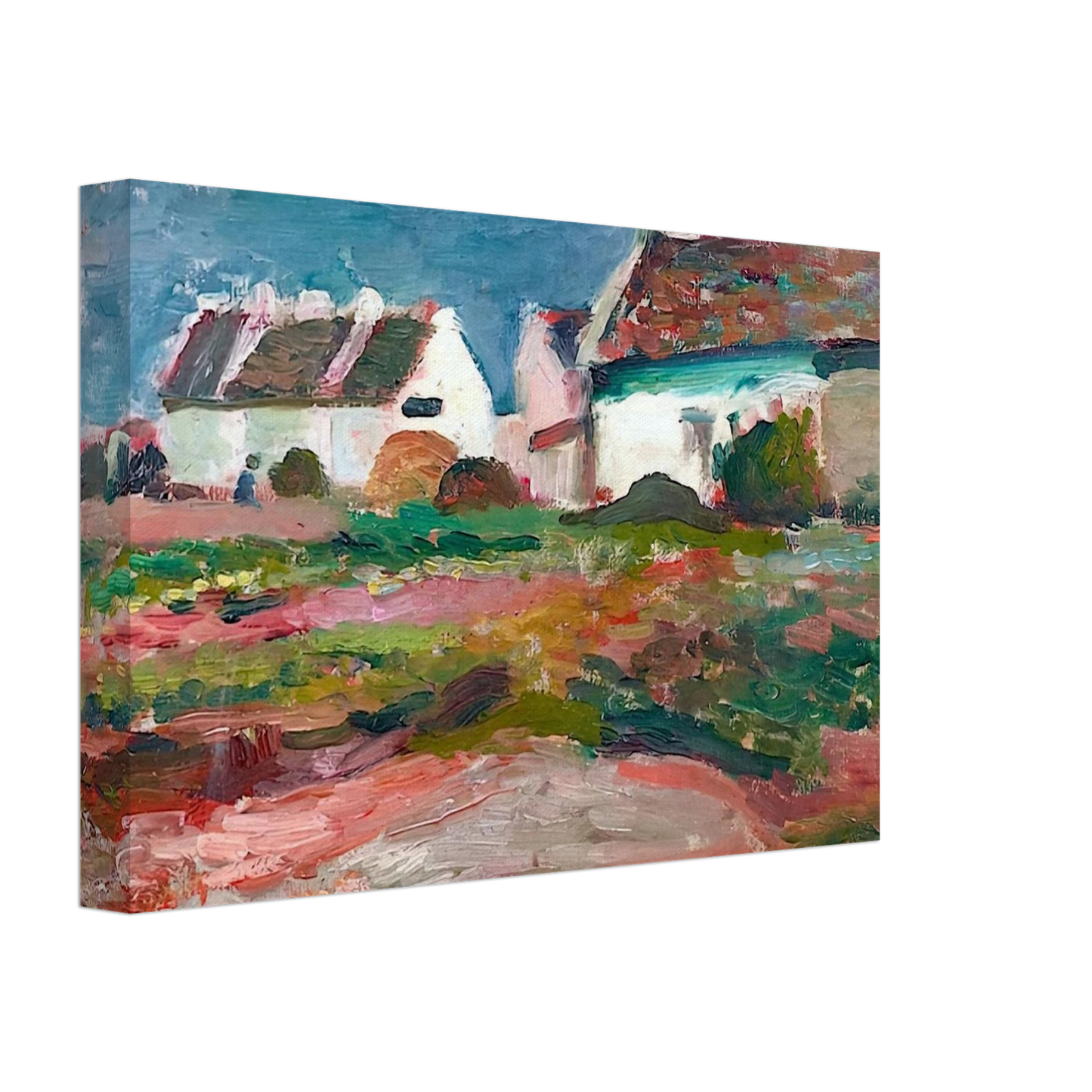 Henri Matisse - MAISONS A KERVILAHOUEN BELLE ILE 1896 Canvas - 70x100 cm / 28x40 inches-canvas