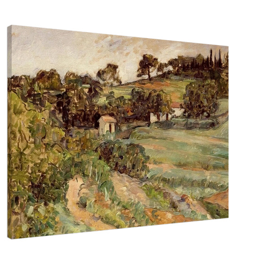 Paul Cezanne - Landscape in Provence Canvas - 20x30 cm / 8x12 inches-canvas