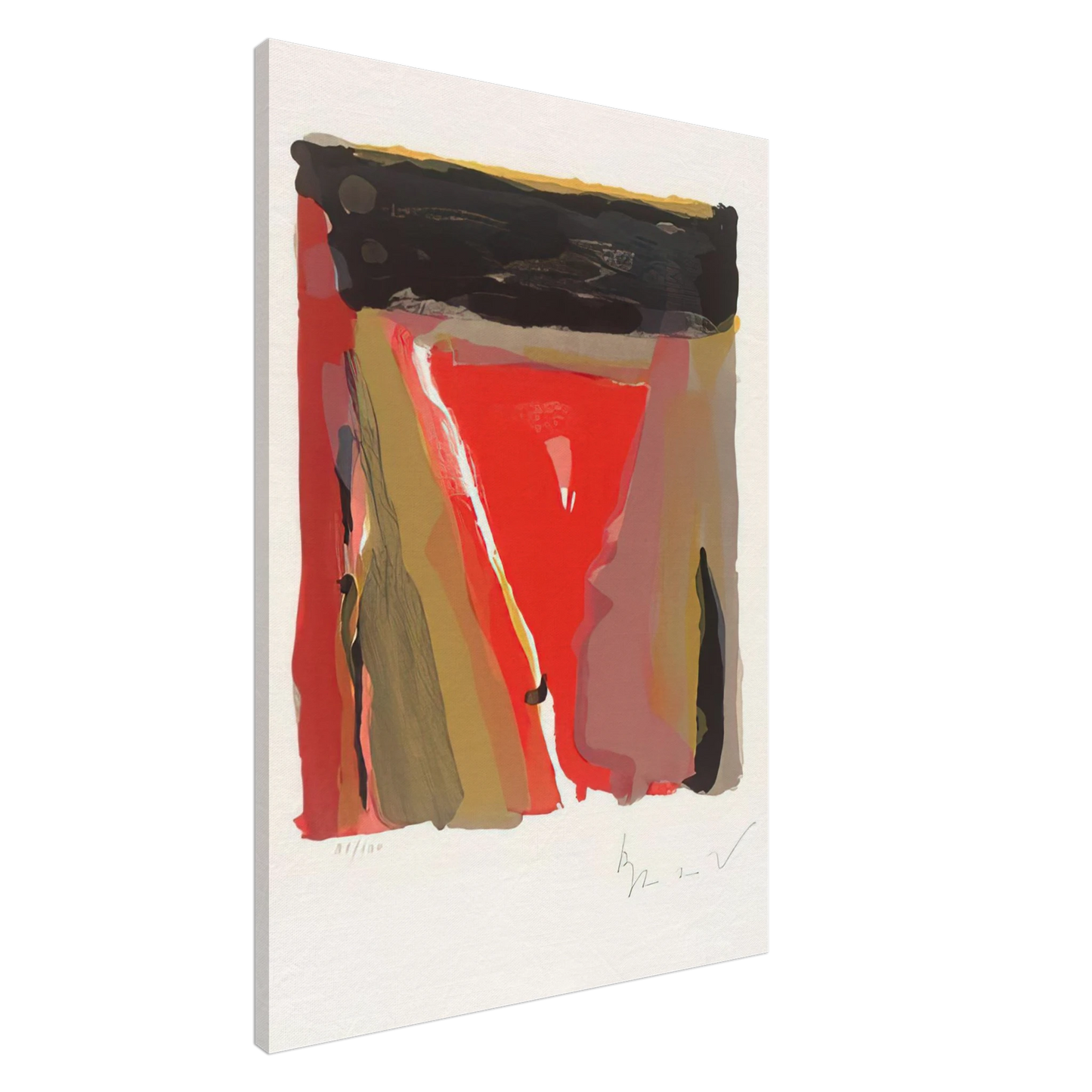 Bram van Velde - Untitled - 1976 Canvas - 20x30 cm / 8x12 inches-canvas