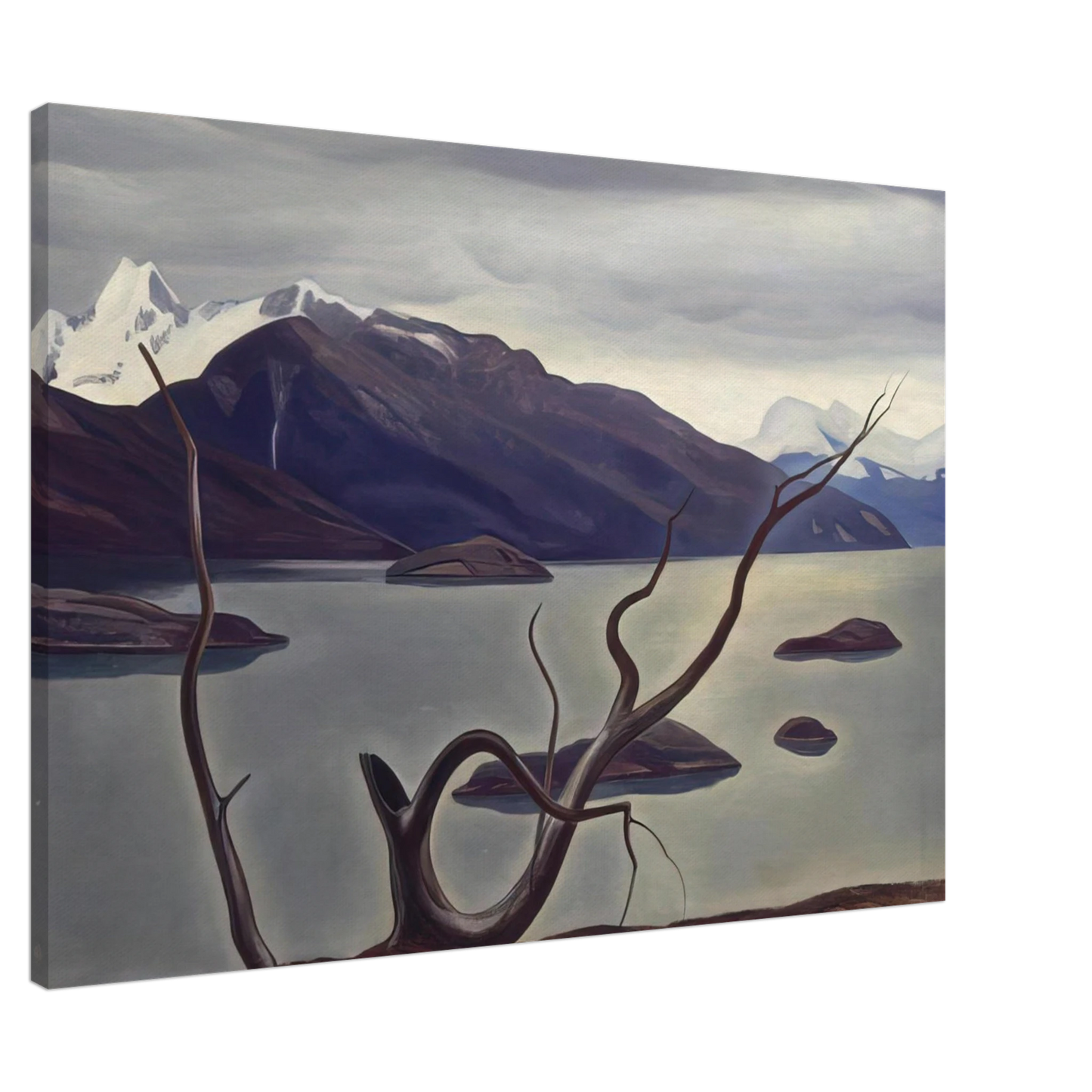 Rockwell Kent - Admiralty Sound, Tierra Del Fuego Canvas - 20x30 cm / 8x12 inches-canvas