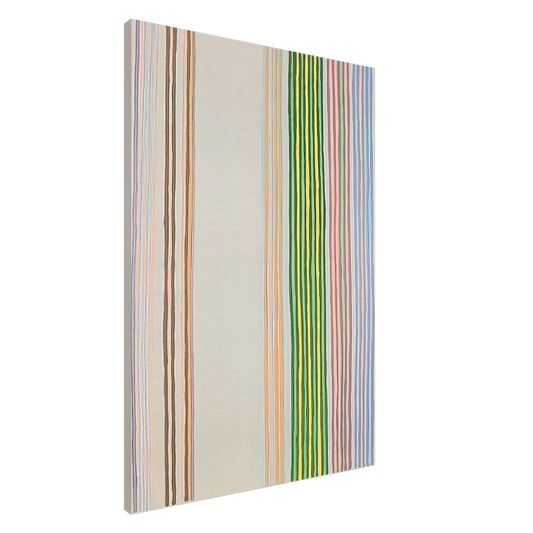 Gene Davis - Royal Curtain - 1980 Canvas - 20x30 cm / 8x12 inches-canvas