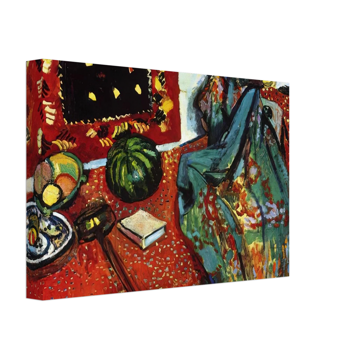 Henri Matisse - STILL LIFE WITH A RED RUG 1906 Canvas - 40x60 cm / 16x24 inches-canvas