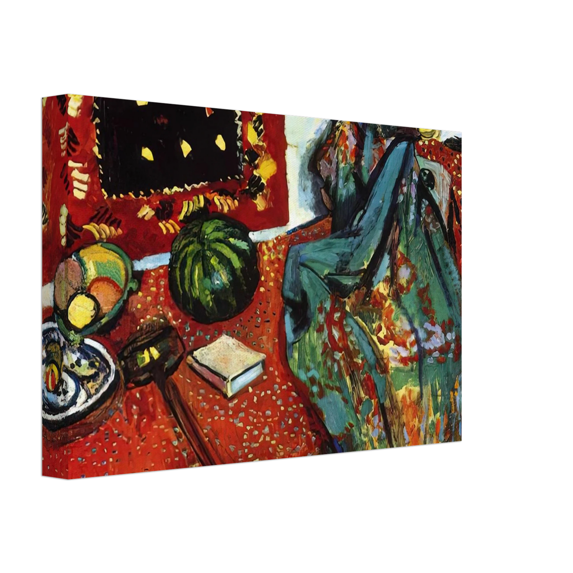 Henri Matisse - STILL LIFE WITH A RED RUG 1906 Canvas - 40x60 cm / 16x24 inches-canvas