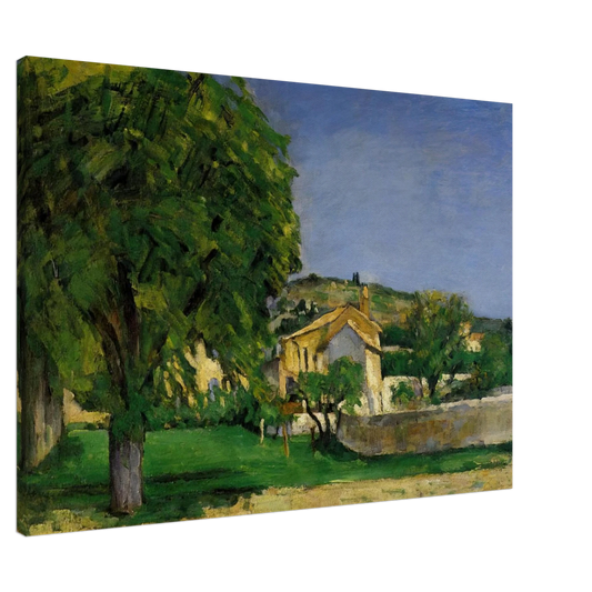 Paul Cezanne - Chestnut Trees and Farmstead of Jas de Bouffin Canvas - 20x30 cm / 8x12 inches-canvas