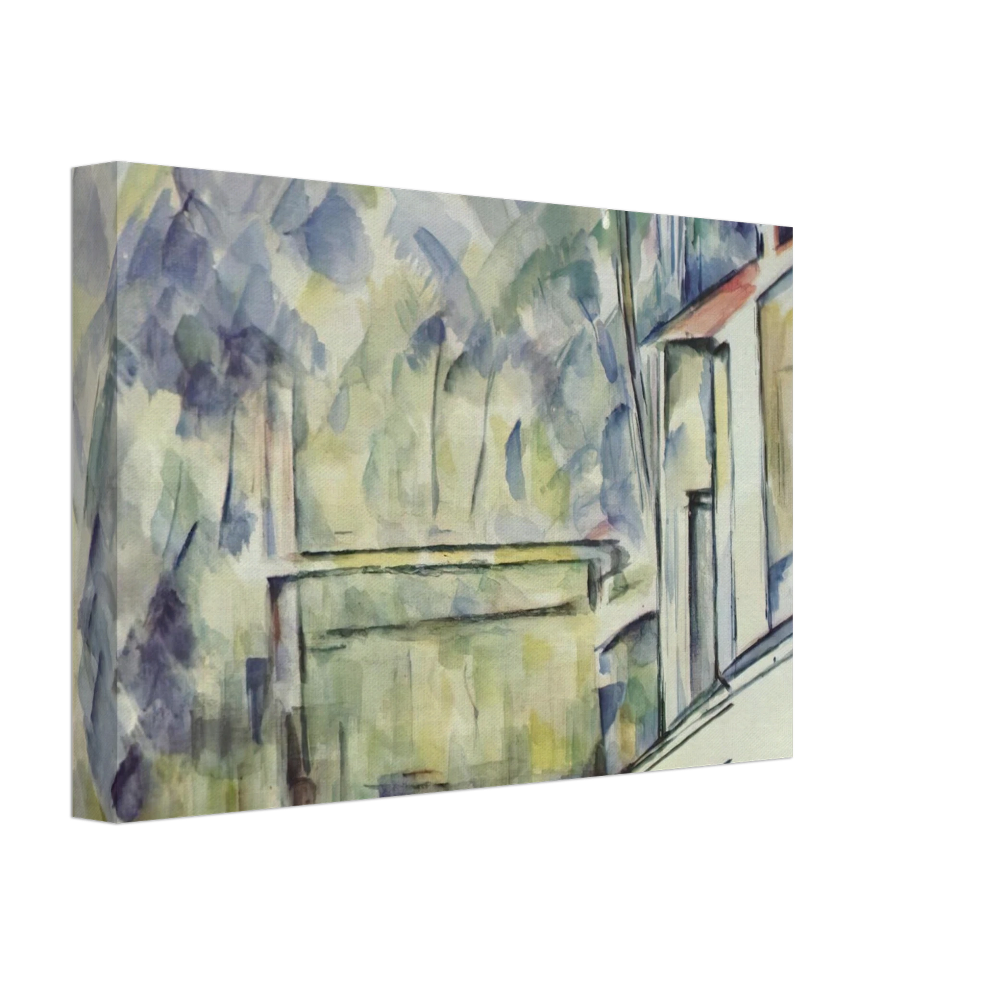 Paul Cezanne - Mill on the River Canvas - 40x60 cm / 16x24 inches-canvas