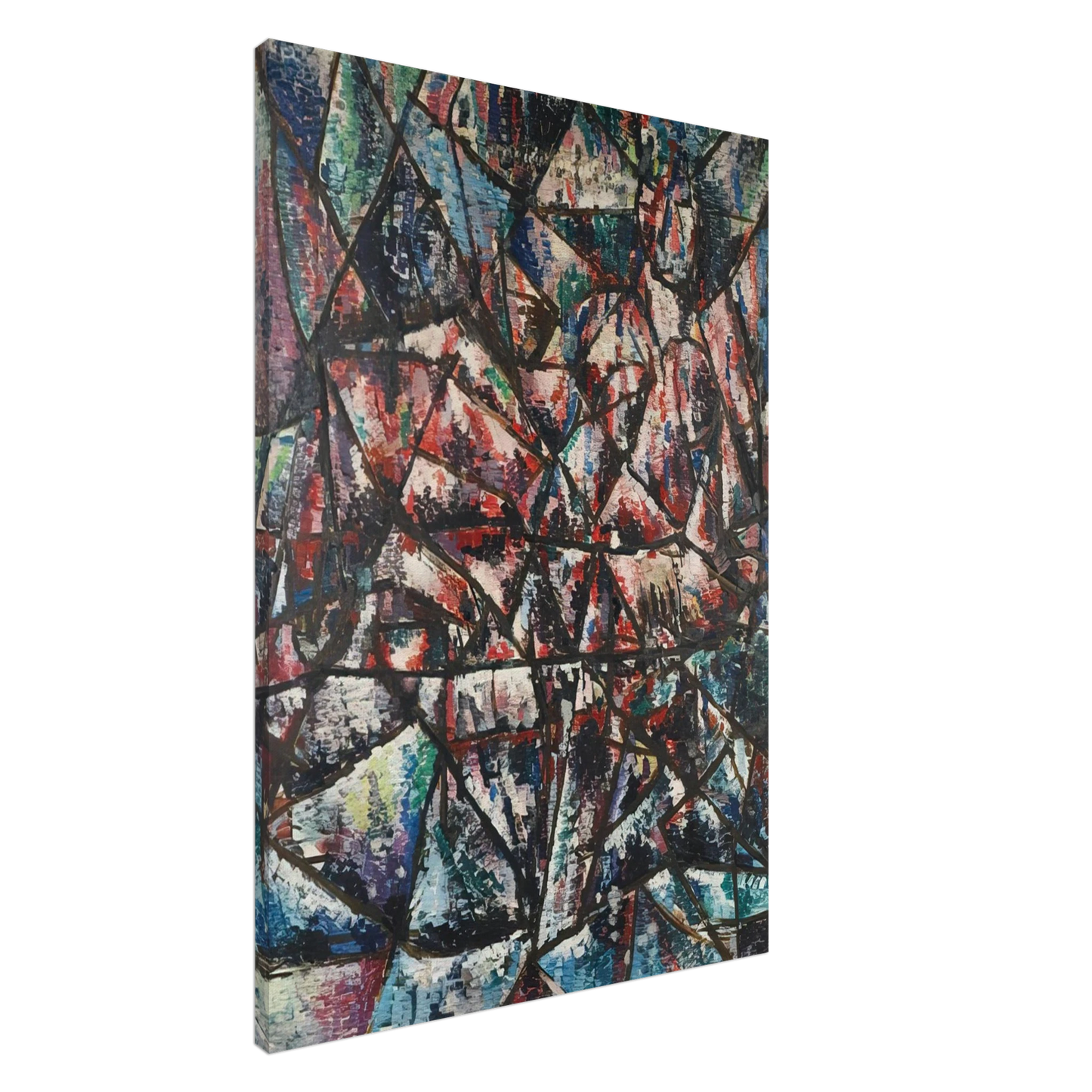 Robert Goodnough - Two Seated Figures - 1955 Canvas - 20x30 cm / 8x12 inches-canvas