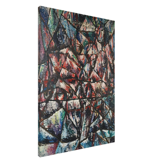 Robert Goodnough - Two Seated Figures - 1955 Canvas - 20x30 cm / 8x12 inches-canvas