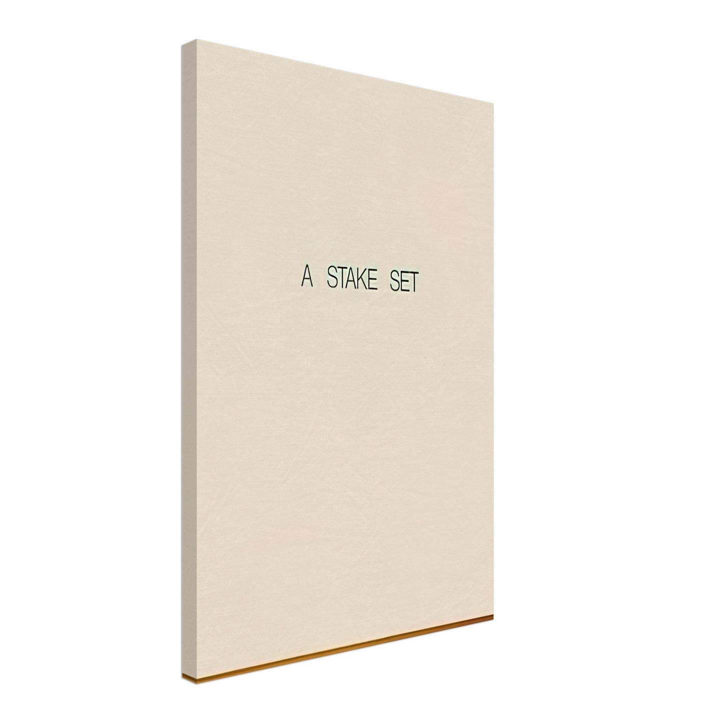 Lawrence Weiner - A Stake Set - 1969 Canvas - 40x60 cm / 16x24 inches-canvas