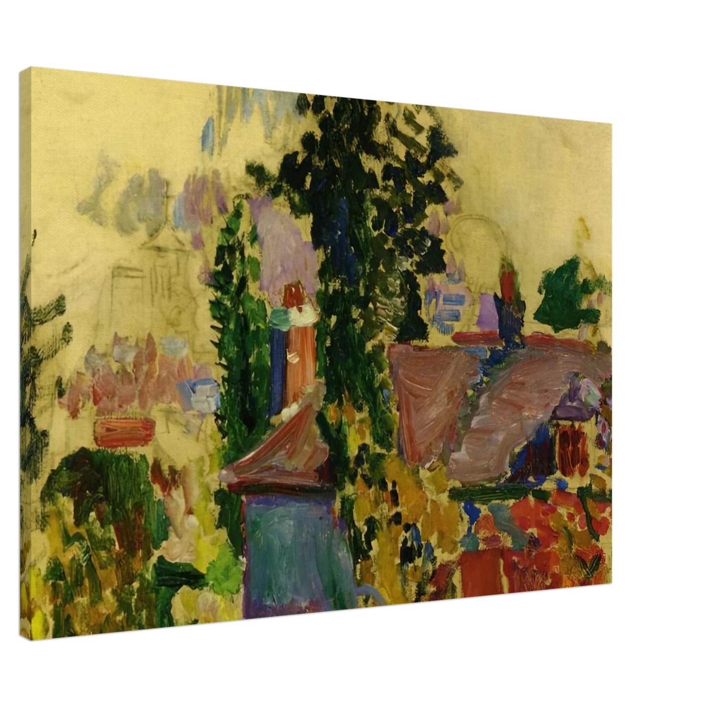 Henri Matisse - LANDSCAPE 1904 Canvas - 20x30 cm / 8x12 inches-canvas