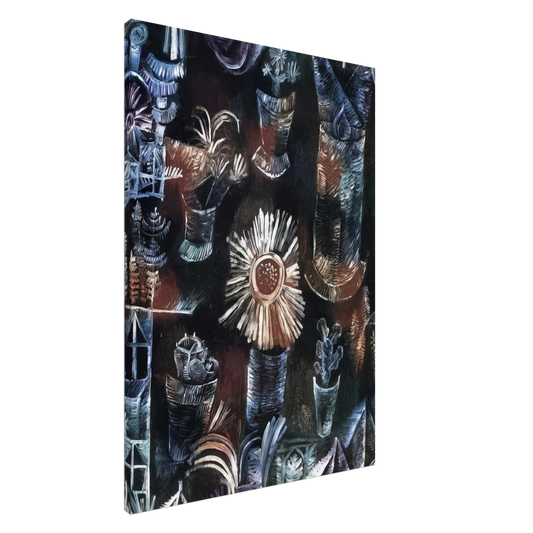 Paul Klee - STILL LIFE WITH THISTLE BLOOM 1919 Canvas - 20x30 cm / 8x12 inches-canvas