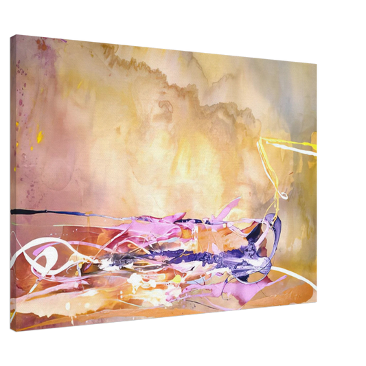 Ronnie Landfield - North Country - 1969 Canvas - 20x30 cm / 8x12 inches-canvas