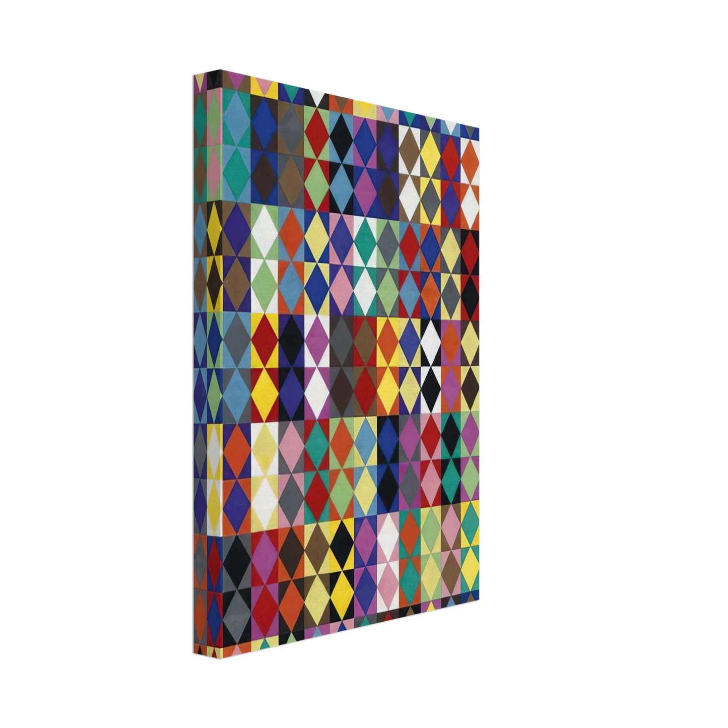 Dadamaino - 238 combinazioni cromatiche con 16 colori moltiplicati fra loro - 1969 Canvas - 70x100 cm / 28x40 inches-canvas