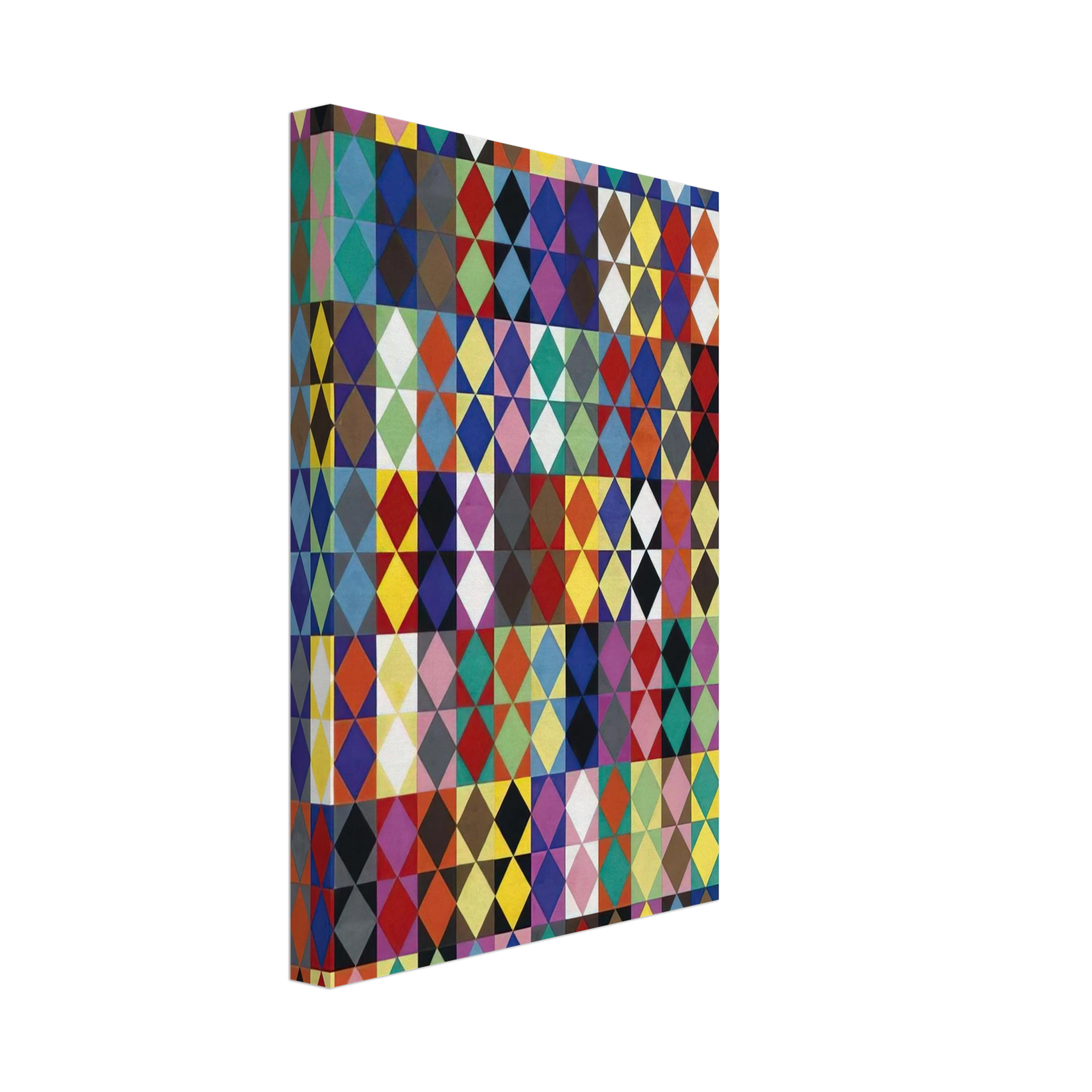 Dadamaino - 238 combinazioni cromatiche con 16 colori moltiplicati fra loro - 1969 Canvas - 70x100 cm / 28x40 inches-canvas