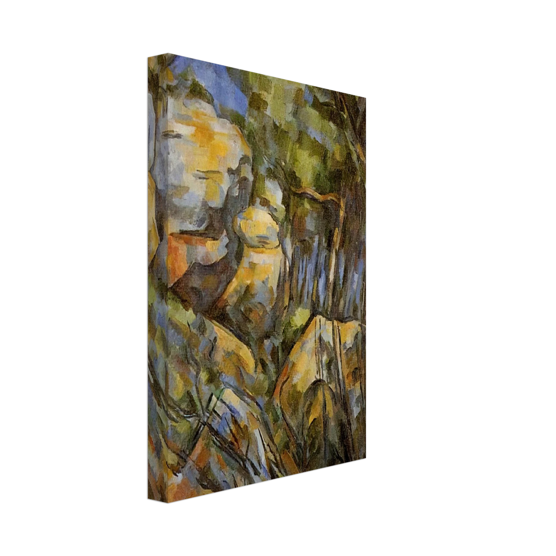 Paul Cezanne - Rocks near the Caves below the Chateau Noir Canvas - 70x100 cm / 28x40 inches-canvas