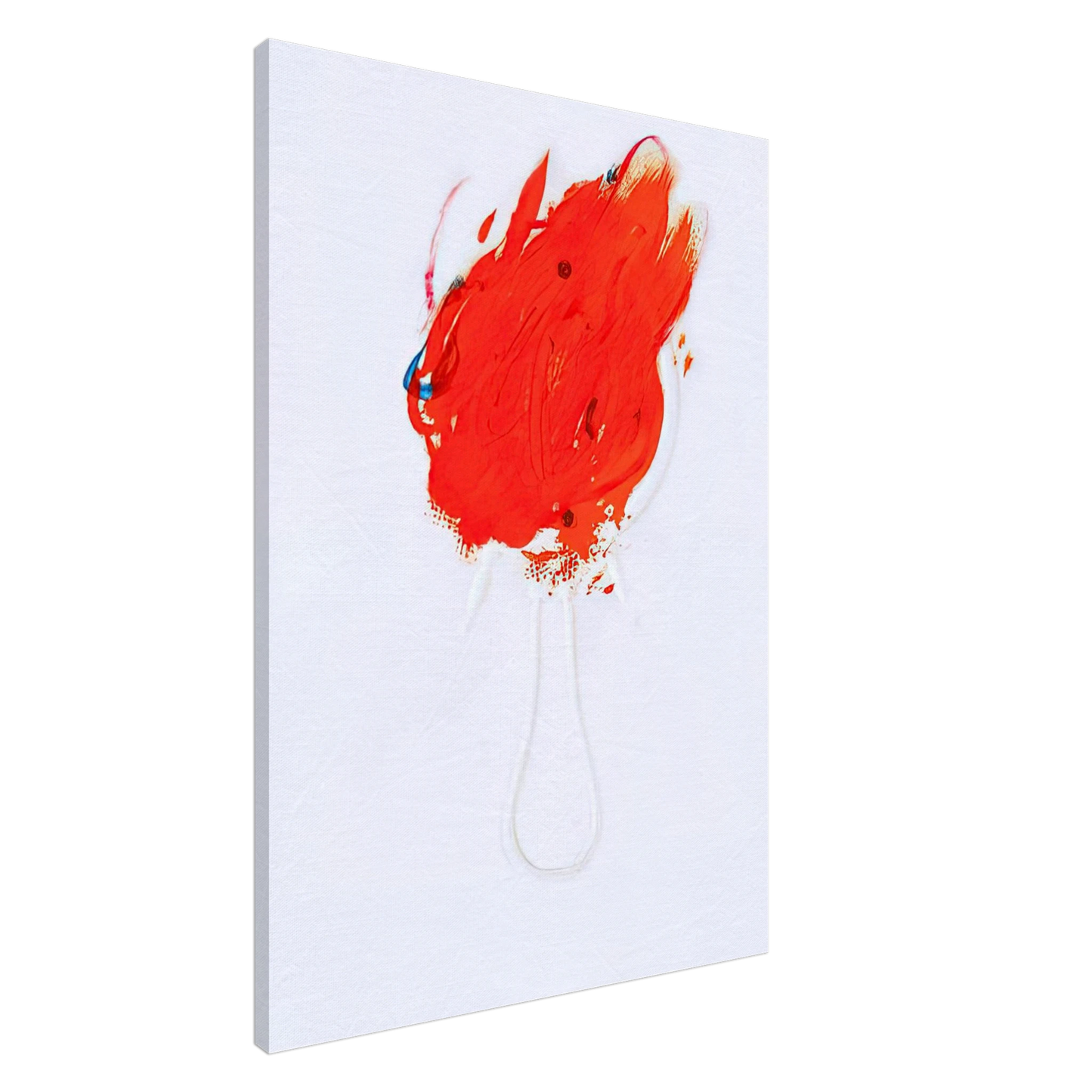 Antoni Tapies - UNTITLED FLAME AND MIRROR 1967 Canvas - 20x30 cm / 8x12 inches-canvas