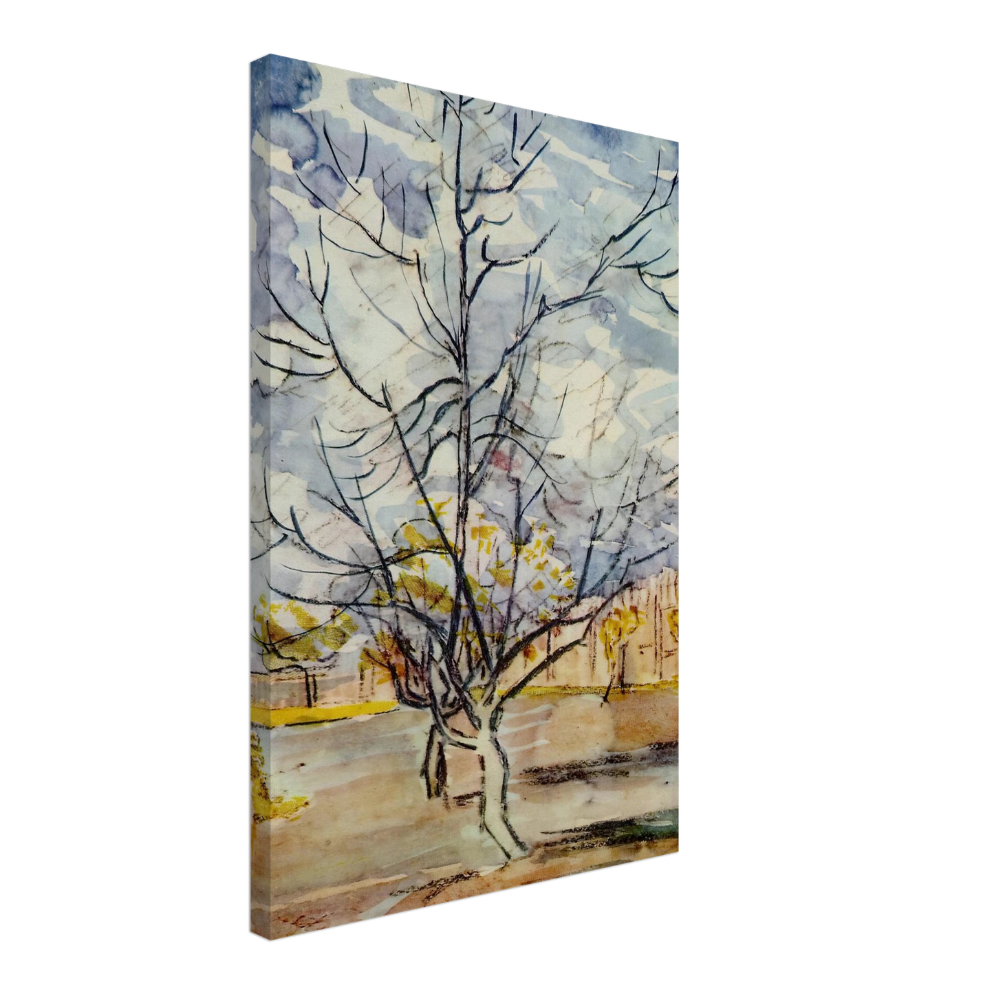 Vincent van Gogh - Pink Peach Trees Canvas - 40x60 cm / 16x24 inches-canvas