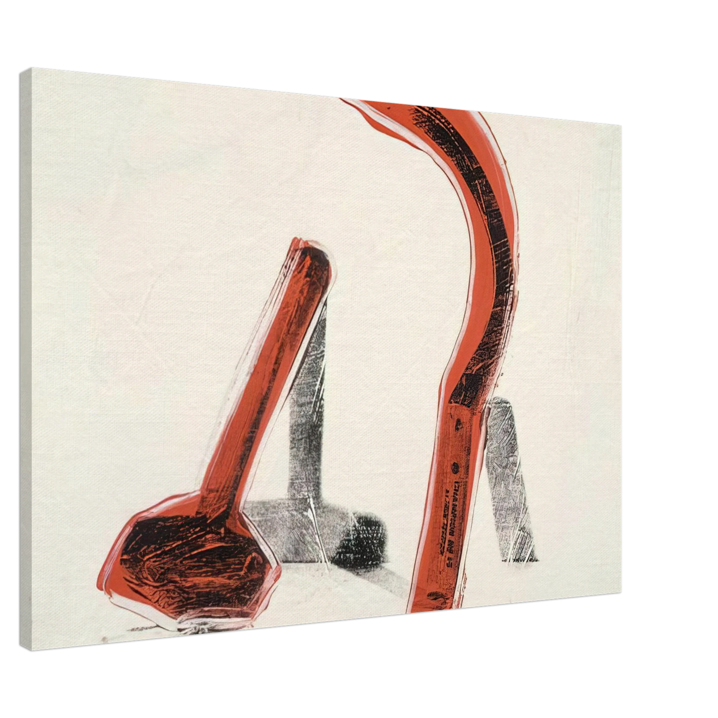 Andy Warhol - Hammer and Sickle Canvas - 20x30 cm / 8x12 inches-canvas