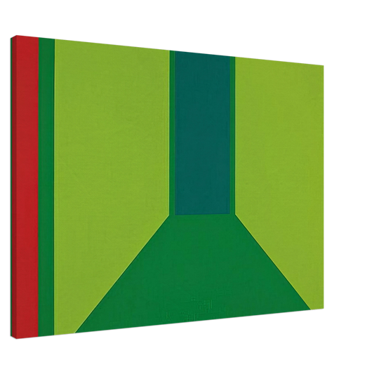 Karl Benjamin - Corridor - 1960 Canvas - 20x30 cm / 8x12 inches-canvas