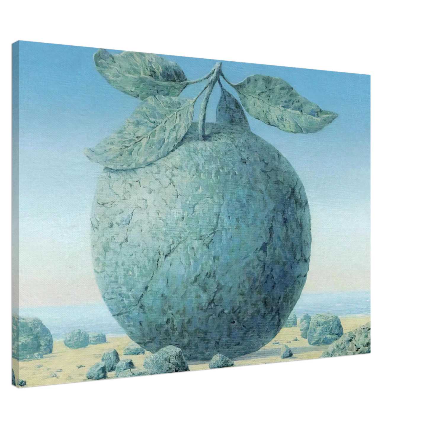 Rene Magritte - THE GREAT TABLE 1963 Canvas - 20x30 cm / 8x12 inches-canvas