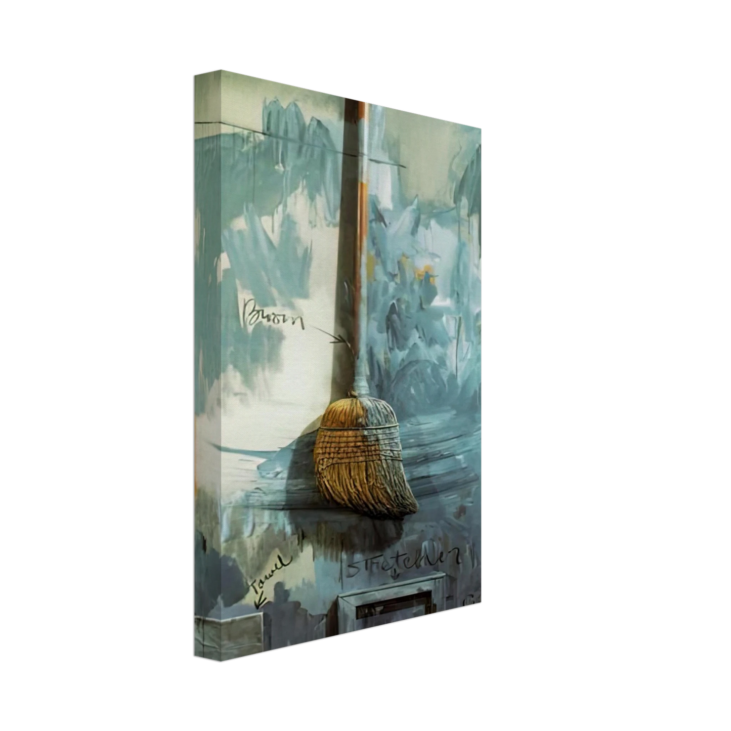 Jasper Johns - FOOLS HOUSE Canvas - 40x60 cm / 16x24 inches-canvas