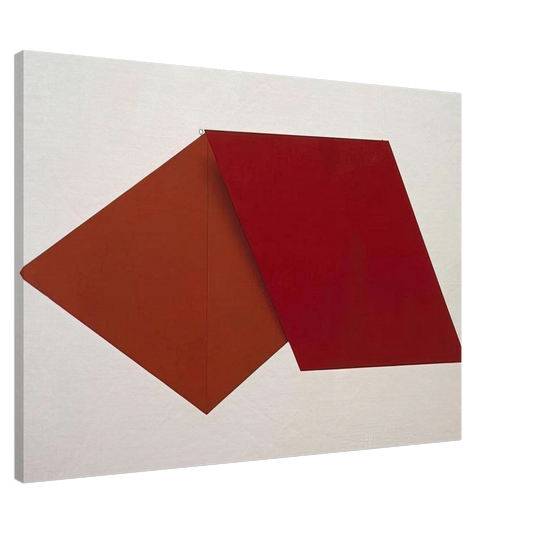 Helio Oiticica - Spatial Relief red REL 036 - 1959 Canvas - 20x30 cm / 8x12 inches-canvas