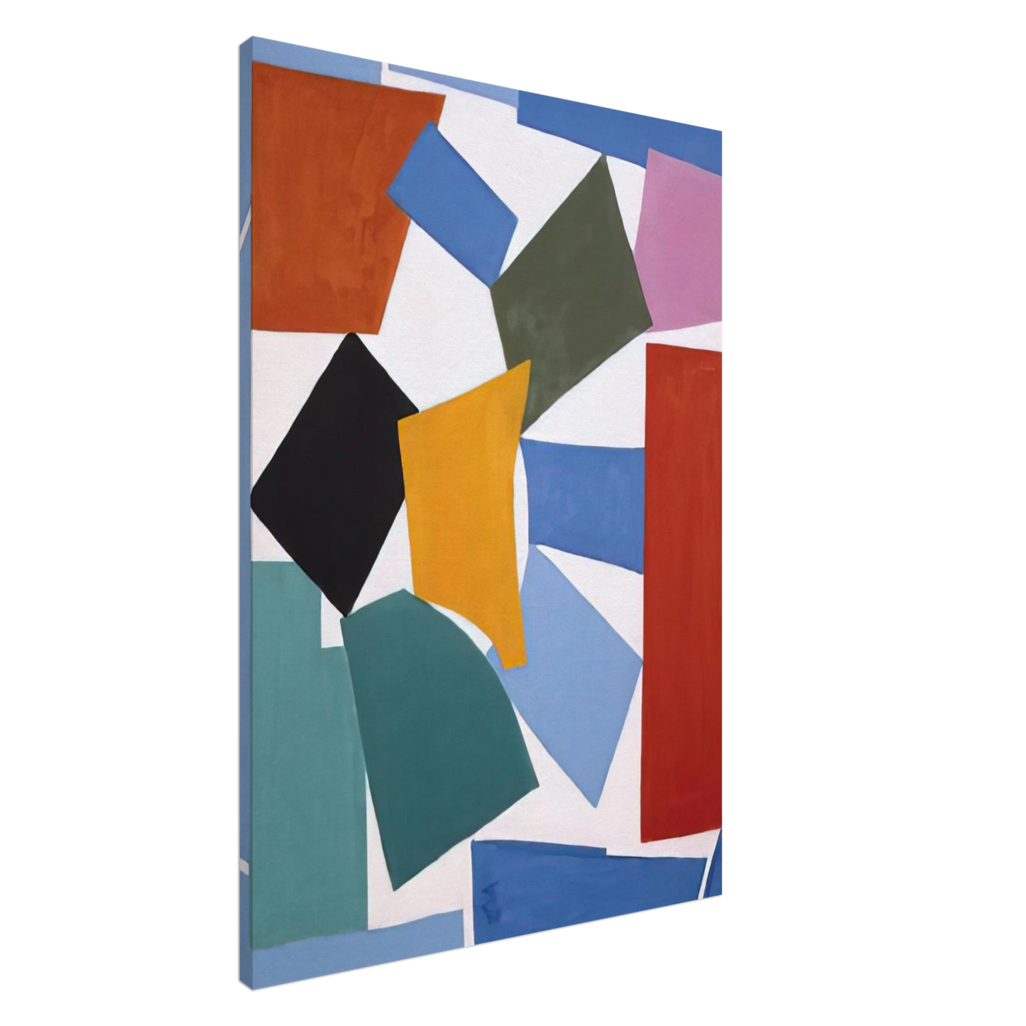 Alma Woodsey Thomas - WATUSI HARD EDGE 1963 Canvas - 20x30 cm / 8x12 inches-canvas