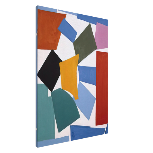 Alma Woodsey Thomas - WATUSI HARD EDGE 1963 Canvas - 20x30 cm / 8x12 inches-canvas