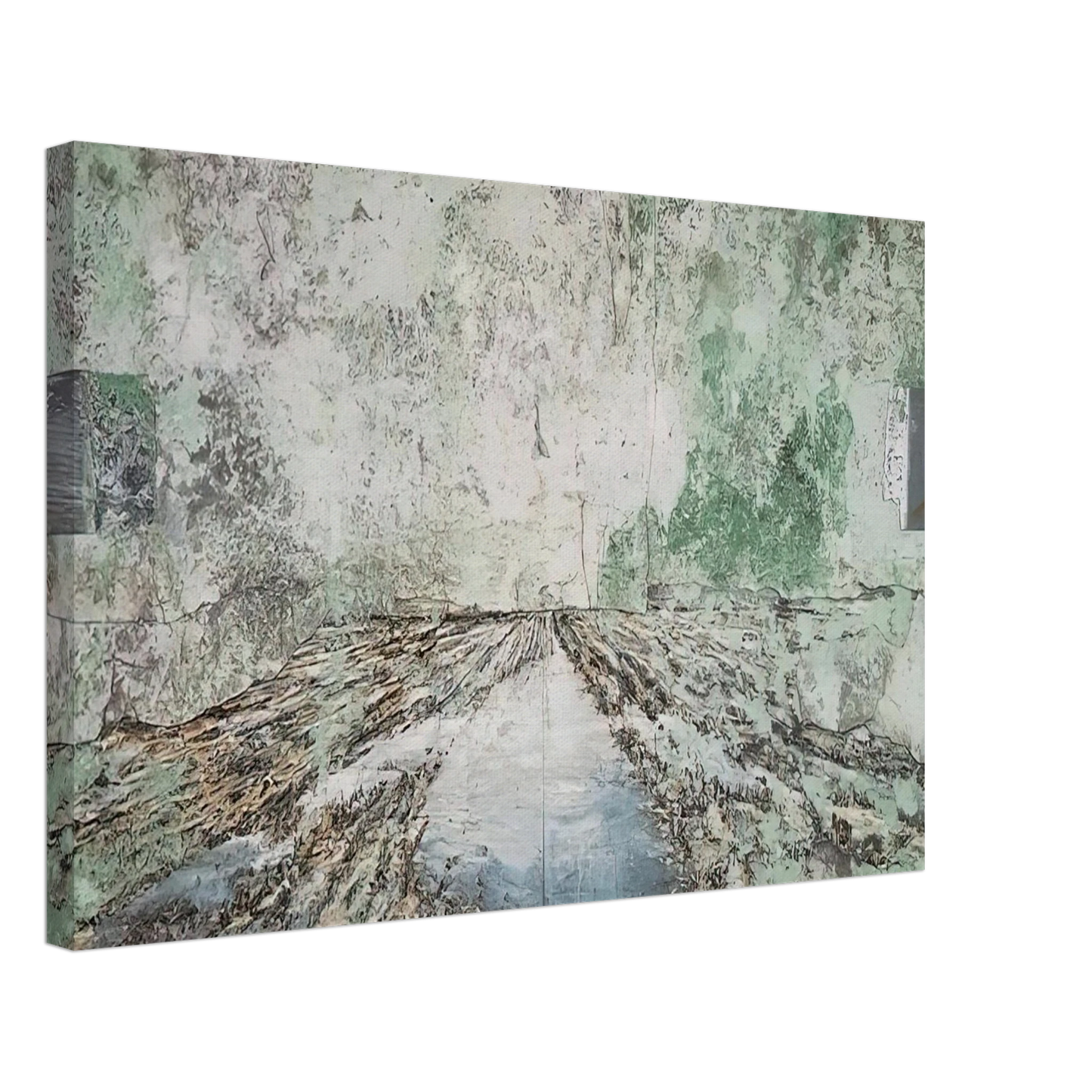 Anselm Kiefer - THE LAND OF THE TWO RIVERS ZWEISTROMLAND 1995 Canvas - 70x100 cm / 28x40 inches-canvas