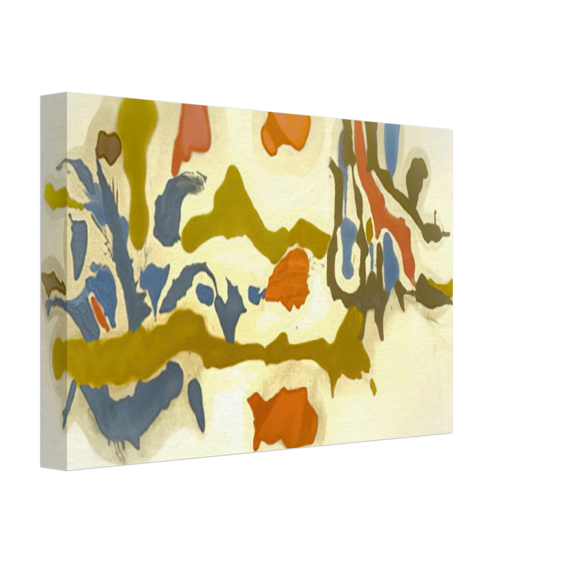 Helen Frankenthaler - Seascape with Dunes - 1962 Canvas - 70x100 cm / 28x40 inches-canvas