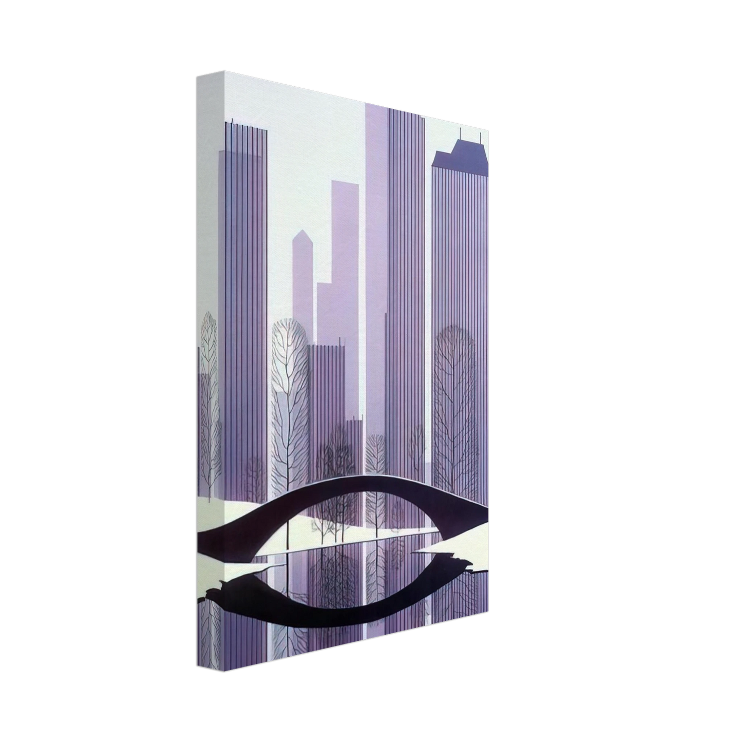 Eyvind Earle - Central Park Canvas - 40x60 cm / 16x24 inches-canvas