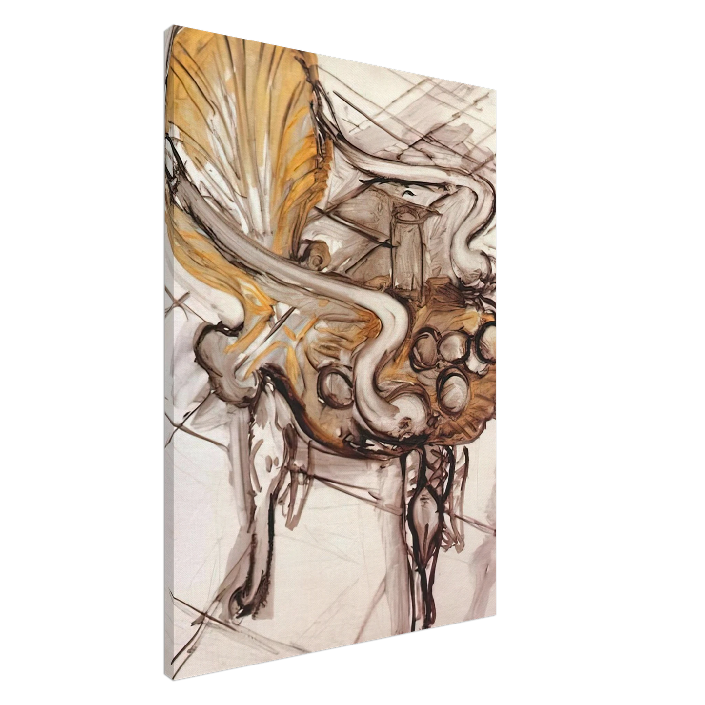 Henri Matisse - VENETIAN ARMCHAIR WITH FRUITS 1942 Canvas - 20x30 cm / 8x12 inches-canvas