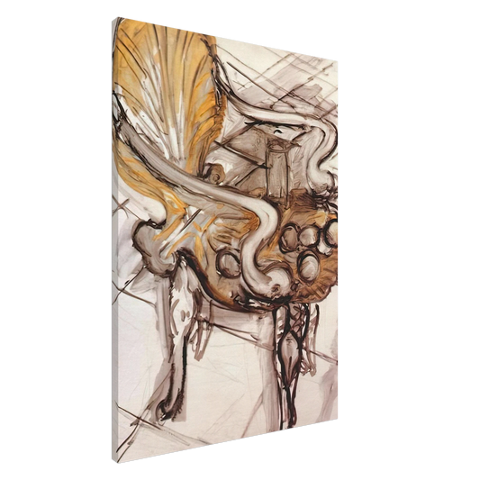 Henri Matisse - VENETIAN ARMCHAIR WITH FRUITS 1942 Canvas - 20x30 cm / 8x12 inches-canvas