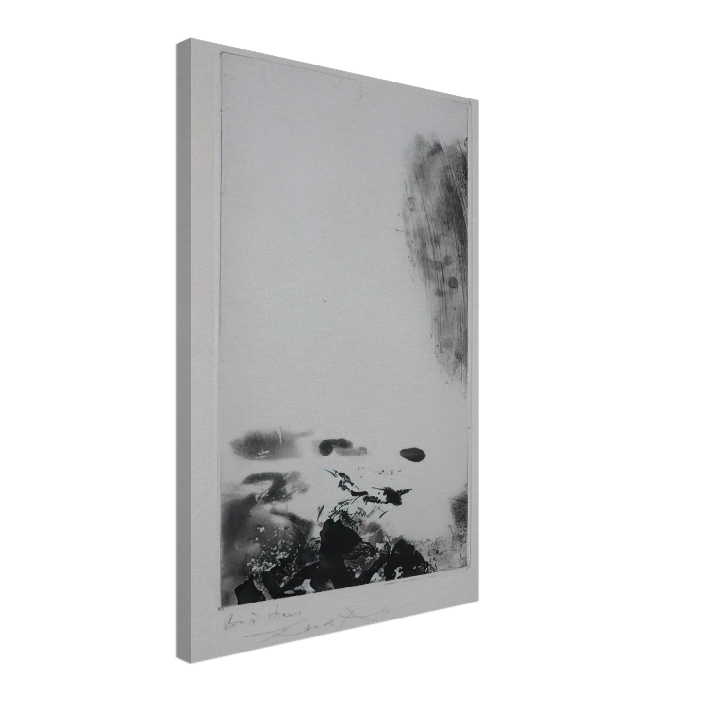 Zao Wou-Ki - WAITING FOR A HOLIDAY 1974 Canvas - 40x60 cm / 16x24 inches-canvas