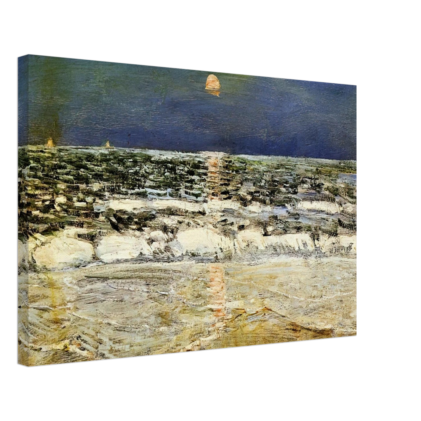 Childe Hassam - East Hampton Canvas - 70x100 cm / 28x40 inches-canvas