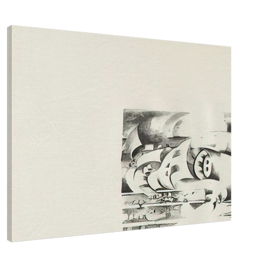 Lee Bontecou - ELEVENTH STONE 1970 Canvas - 20x30 cm / 8x12 inches-canvas