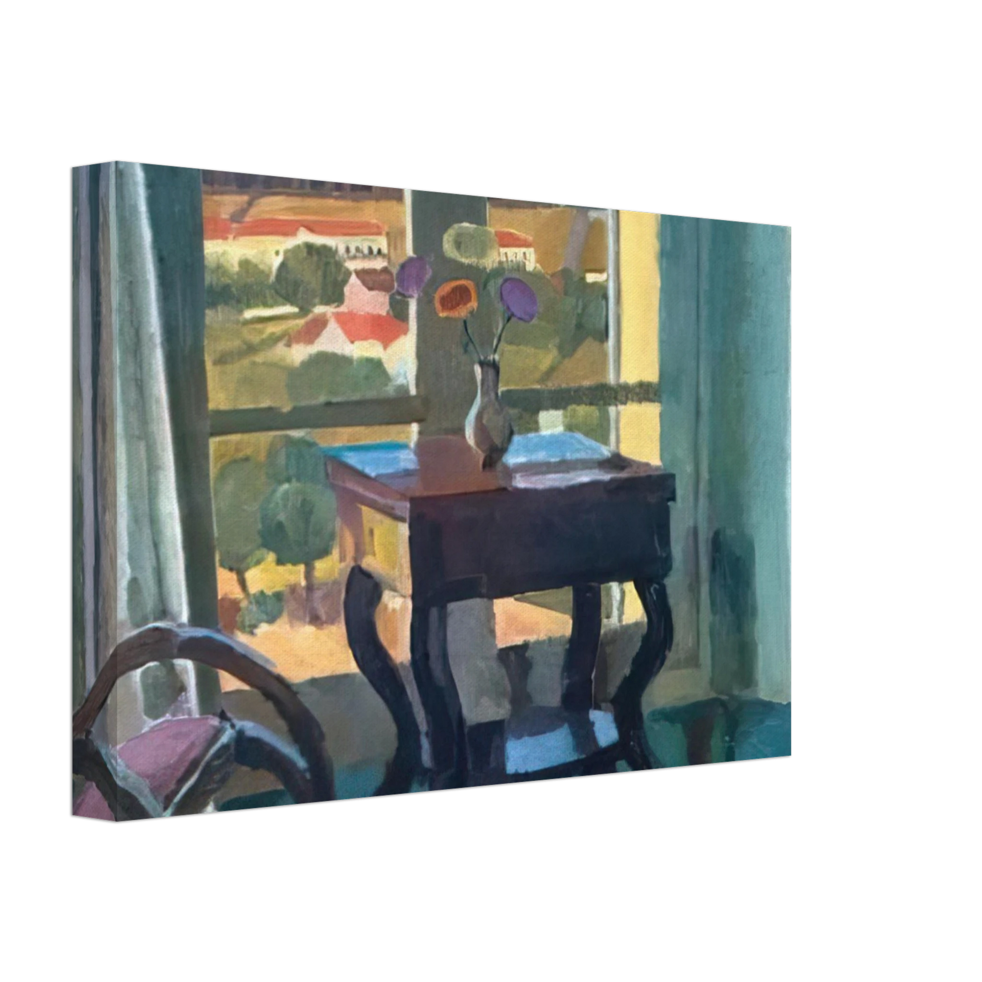 Vanessa Bell - INTERIOR WITH A TABLE 1921 Canvas - 70x100 cm / 28x40 inches-canvas