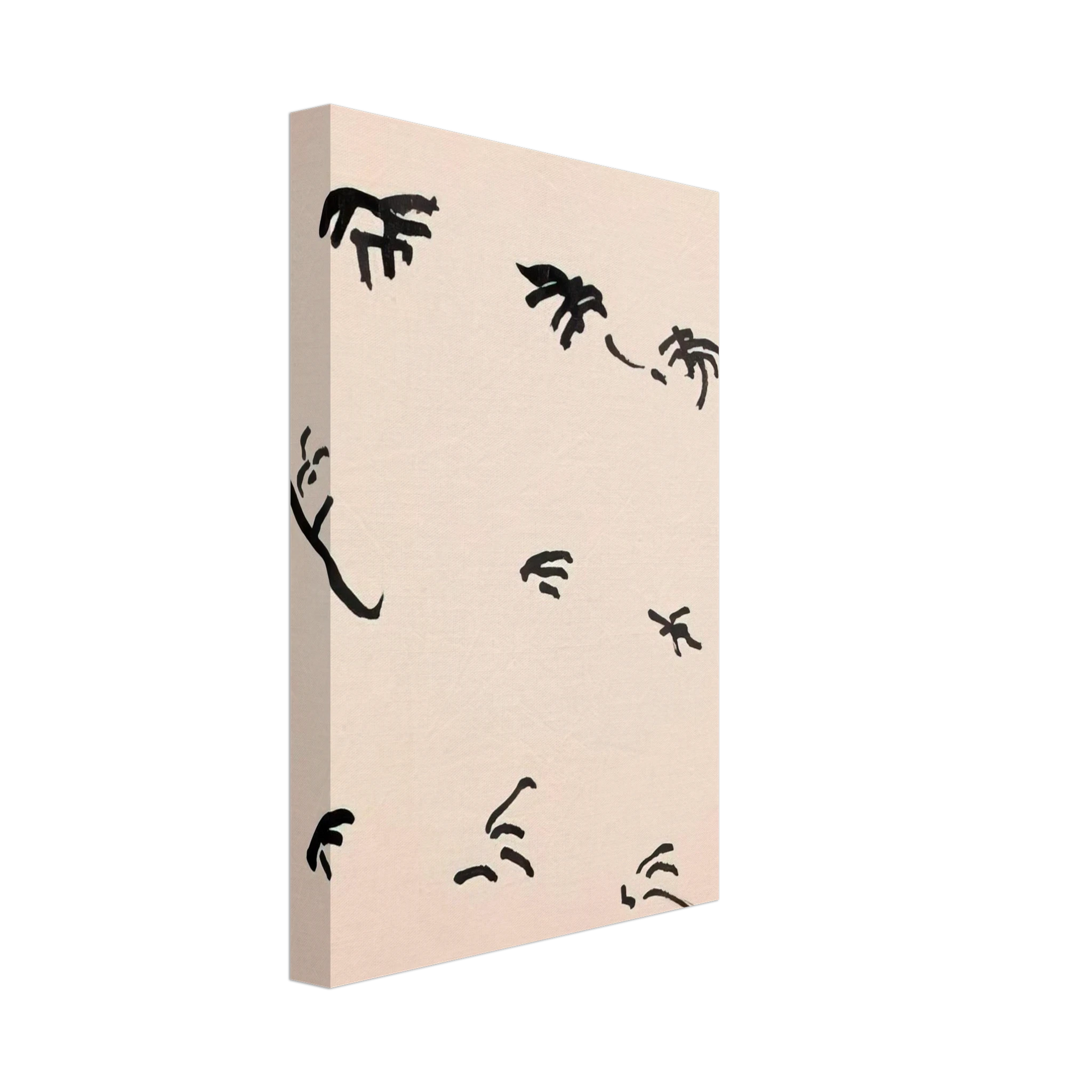 Henri Michaux - Mouvement - 1950 Canvas - 40x60 cm / 16x24 inches-canvas