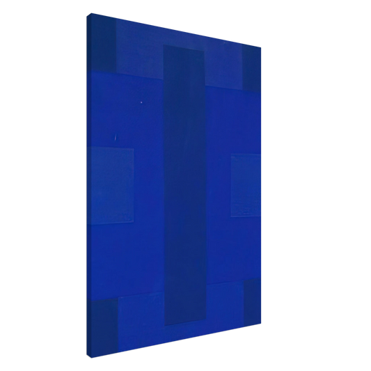 Ad Reinhardt - Blue Painting - 1953 Canvas - 20x30 cm / 8x12 inches-canvas