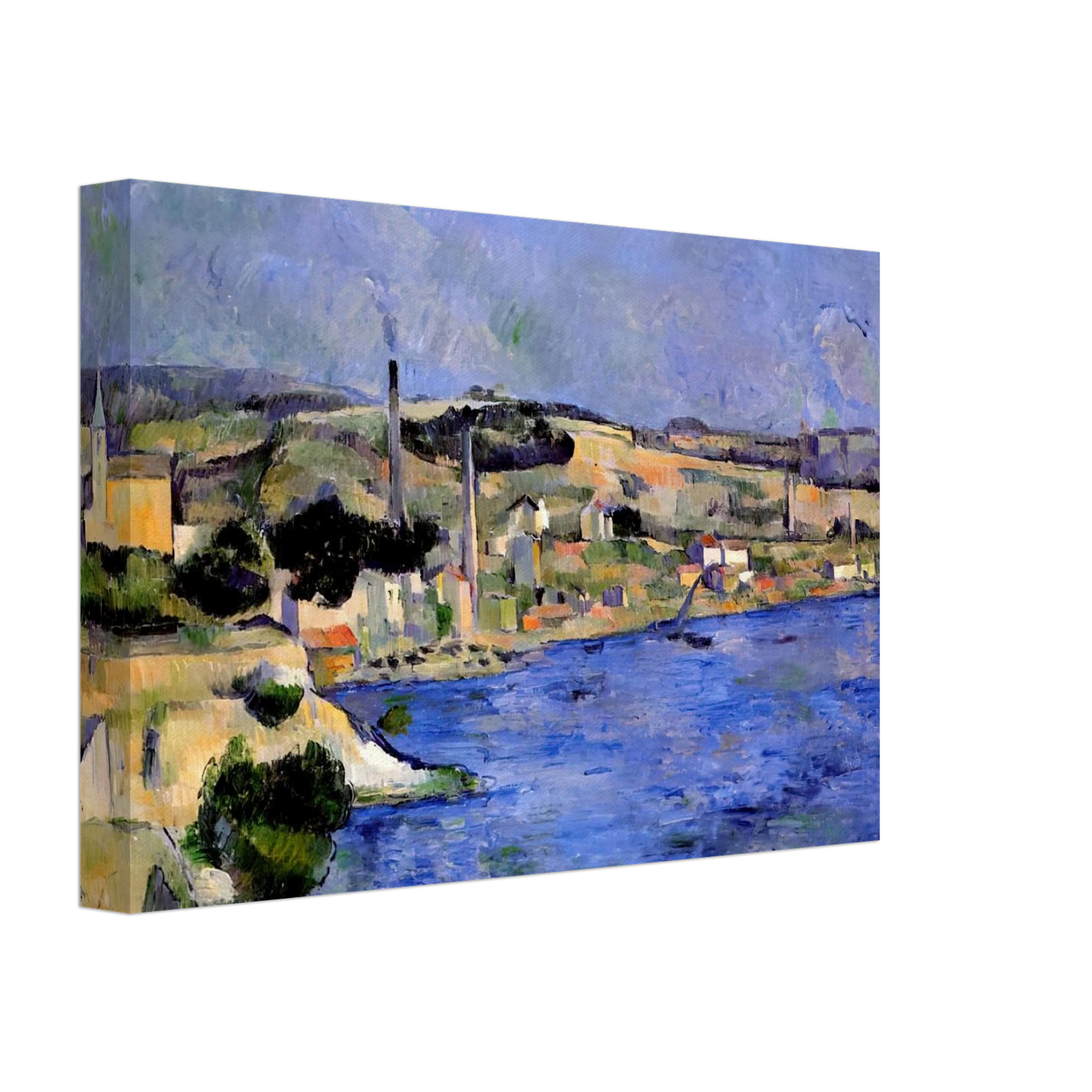 Paul Cezanne - The Bay of l'Estaque and Saint-Henri Canvas - 70x100 cm / 28x40 inches-canvas