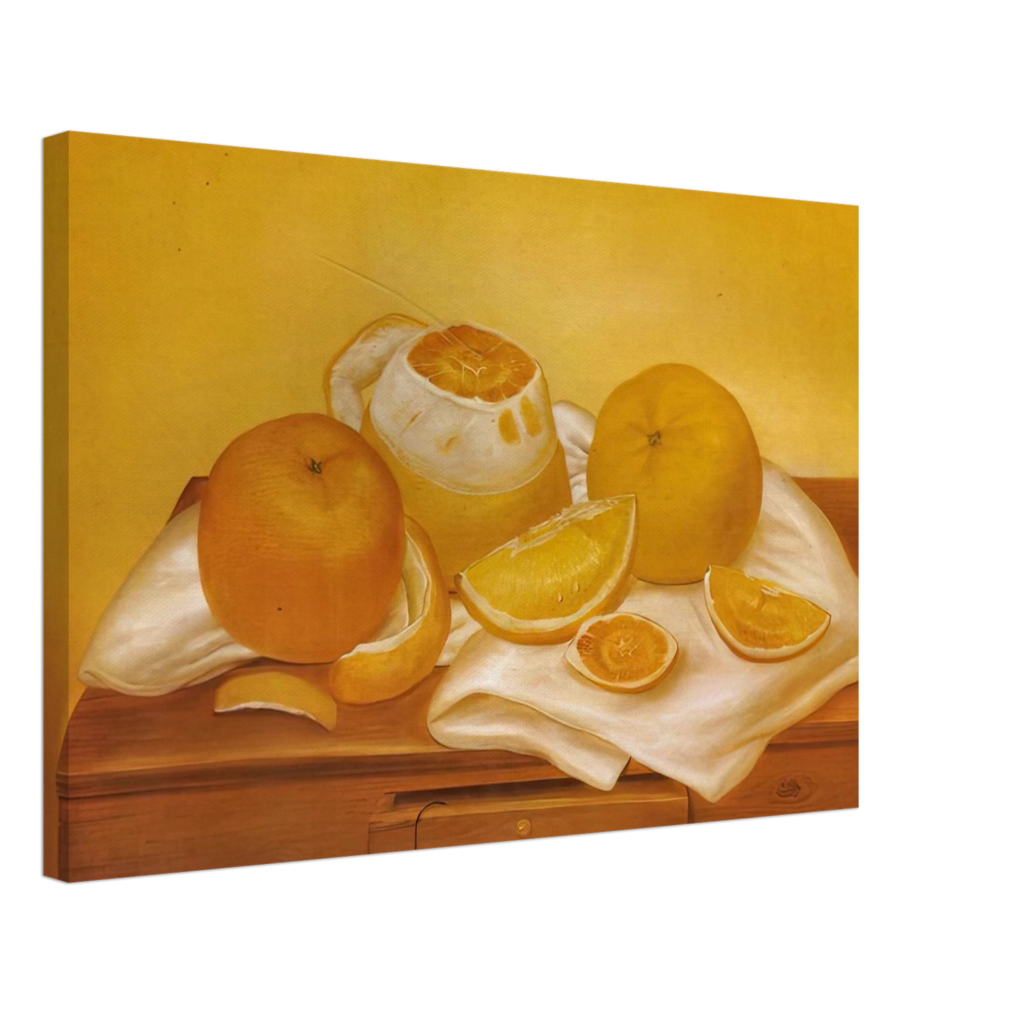 Fernando Botero - ORANGES Canvas - 40x60 cm / 16x24 inches-canvas