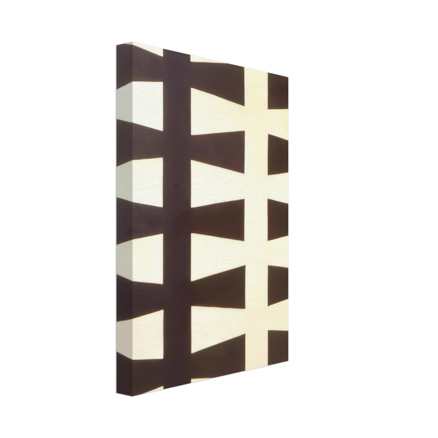 Leon Polk Smith - Black and White Repeat - 1953 Canvas - 40x60 cm / 16x24 inches-canvas