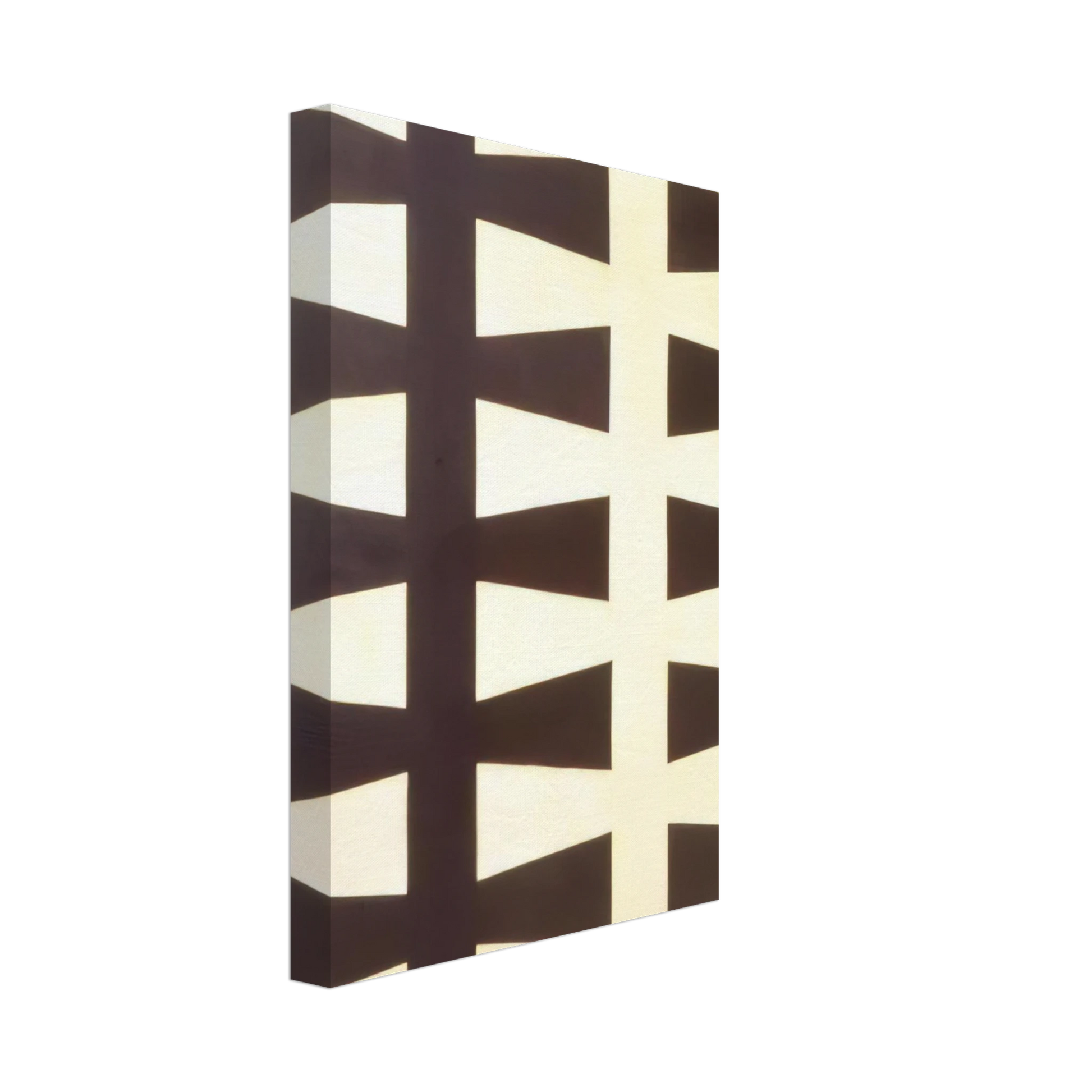 Leon Polk Smith - Black and White Repeat - 1953 Canvas - 40x60 cm / 16x24 inches-canvas