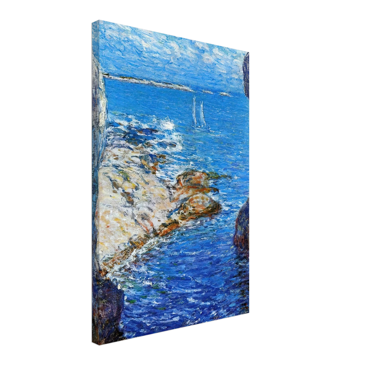 Childe Hassam - An Isles of Shoals Day Canvas - 40x60 cm / 16x24 inches-canvas