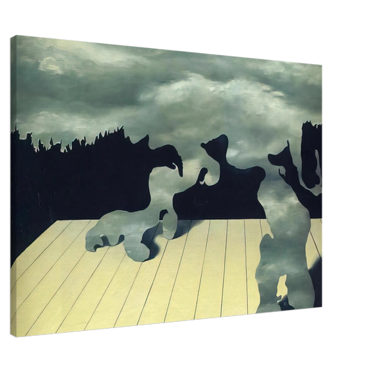 Rene Magritte - THE MUSCLES OF THE SKY 1927 Canvas - 20x30 cm / 8x12 inches-canvas