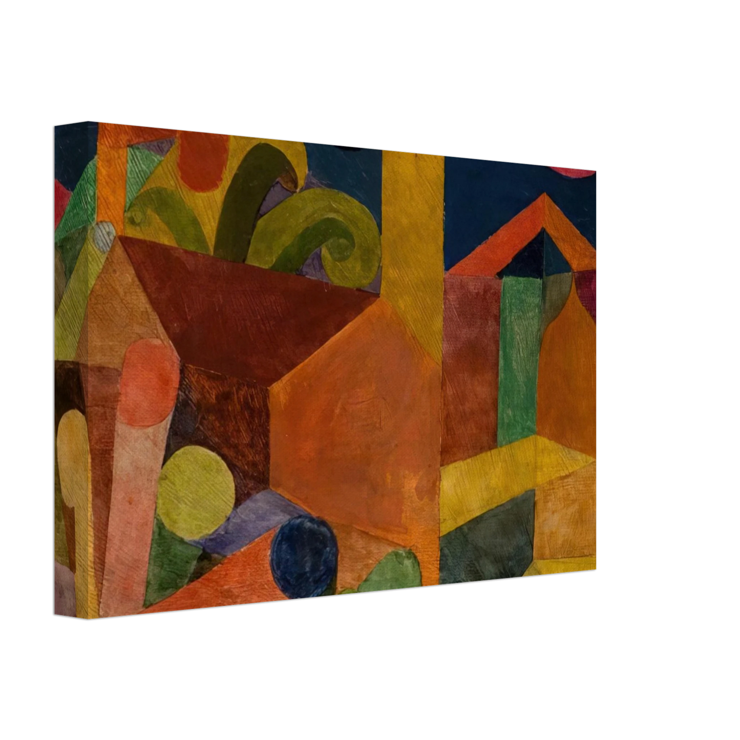 Paul Klee - LANDSCAPE WITH FLAGS 1914 Canvas - 40x60 cm / 16x24 inches-canvas